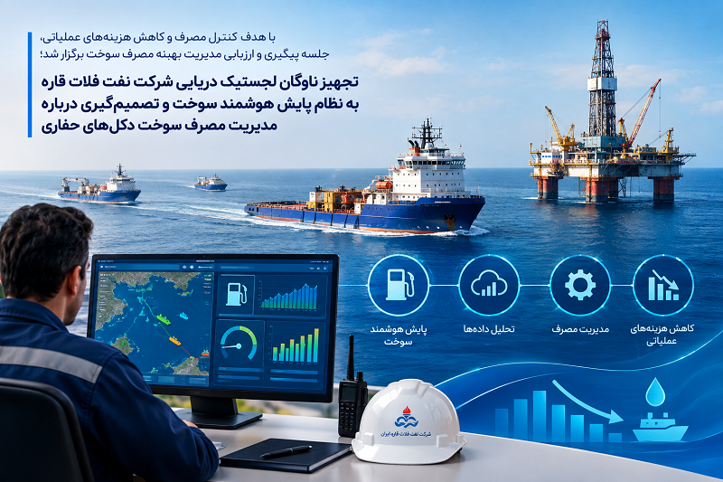 📌تجهیز ناوگان لجستیک دریایی شرکت نفت فلات قاره به نظام پایش هوشمند سوخت و تصمیم‌گیری درباره مدیریت مصرف سوخت دکل‌های حفاری